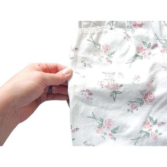 EXTRA BLUES women's size 1 vintage floral denim skirt & XS crop top tank set - Picture 15 of 16